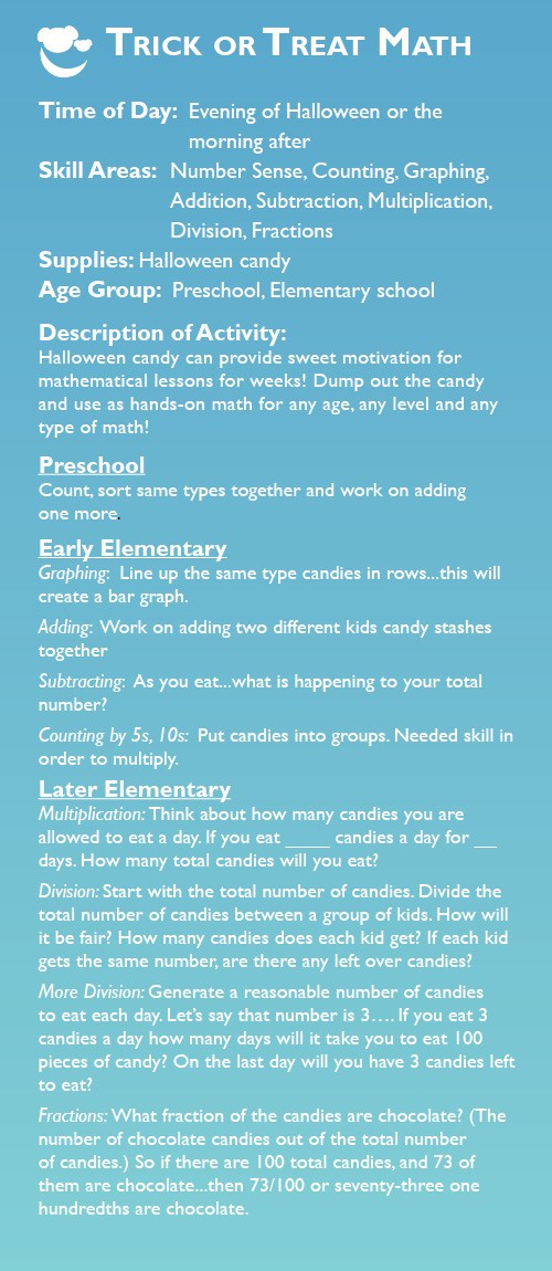 Trick or Treat Math